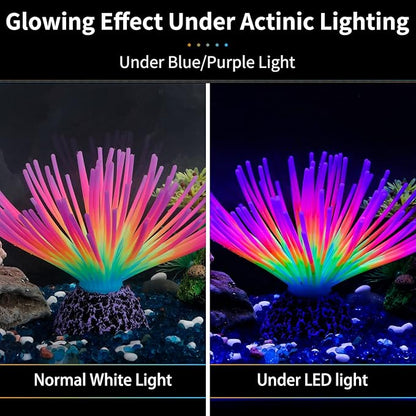 Uniclife Aquarium Imitative Rainbow Sea Urchin Ball Artificial Silicone Ornament - Image 2