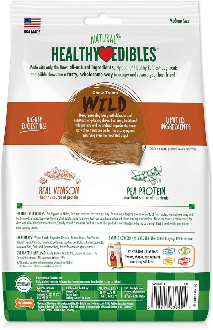Nylabone Healthy Edibles WILD Natural Dog Chew Treats - Image 8