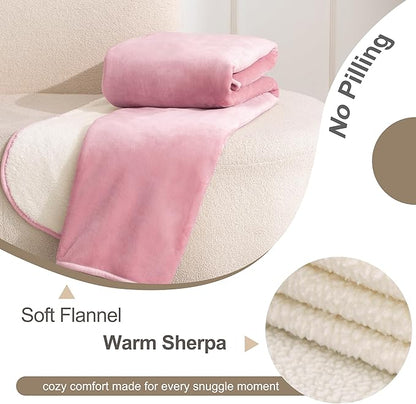 gogobunny Waterproof Bed Blanket, Reversible Sherpa Fleece Throw Blanket - Image 8
