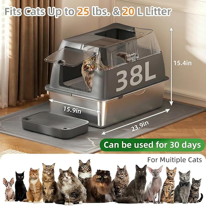 Stainless Steel Litter Box - Image 2