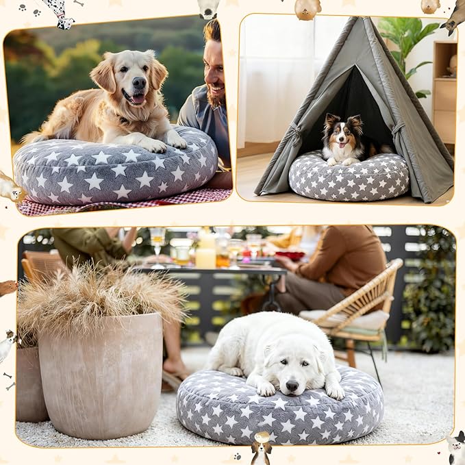 Youyole Small Washable Round Dog & Cat Bed Cover Replacement Waterproof 20 x 20 - Image 5