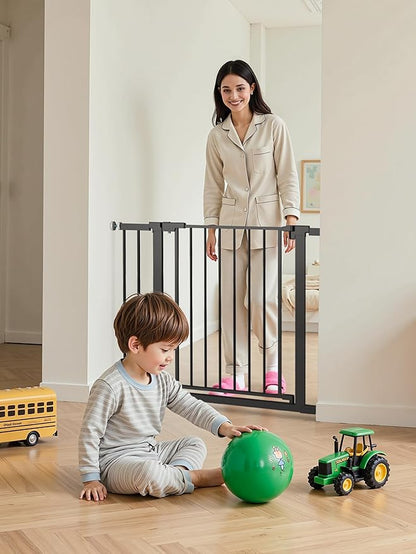 29.5-40.5" Baby Gate for Stairs, Dog Gate for Doorways, Walk Thru Auto Close - Image 8
