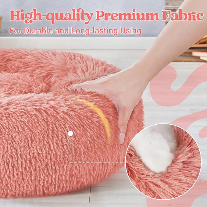 rabbitgoo Cat Beds for Indoor Cats, 20 inches Cat Bed Machine Washable - Image 6