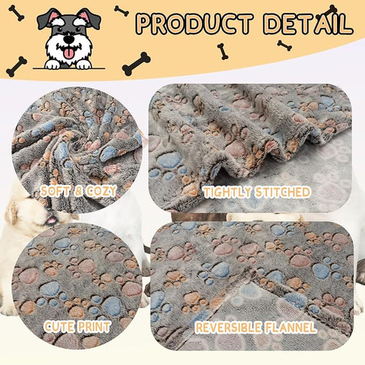 Rezutan 1 Pack 3 Blankets for Dogs, Dog Blanket for Large & Medium Pet Cat - Image 2
