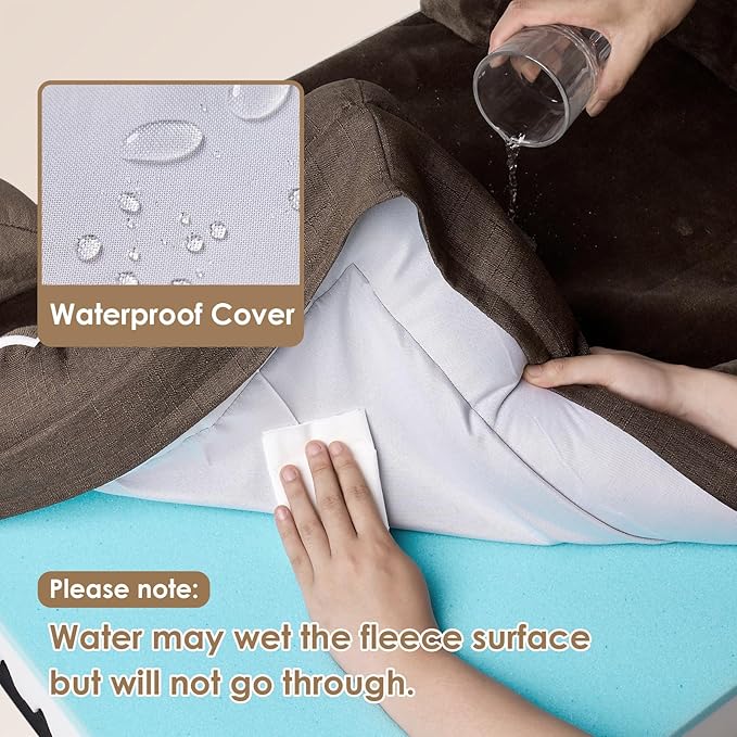 EHEYCIGA Orthopedic Dog Bed for Medium Dogs, Waterproof Memory Foam Medium Dog - Image 3