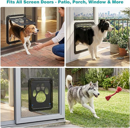 Ownpets Dog Screen Door, Inside Door Flap 12x14x0.4 Inch, Lockable Pet Screen - Image 9