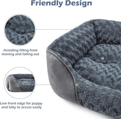 INVENHO Dog Bed Medium Size Dog, Orthopedic Warming Soft Calming Sleeping Puppy - Image 5