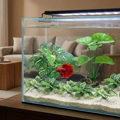 10 PCS Aquarium Decorations Silk Aquarium Plants Betta Fish Tank Decor - Image 5