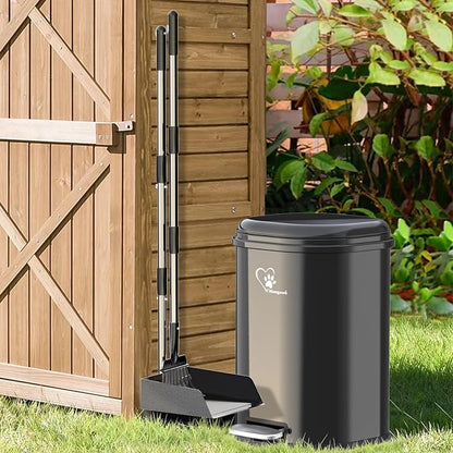 Dog Poop Trash Can Outsides, 18L/4.76 Gal Portable Waste Bin - Image 6
