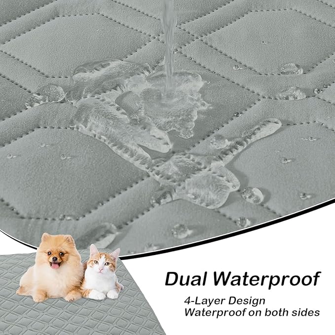 hyha Waterproof Dog Bed Blanket, Soft Pet Blankets, Waterproof Couch Cover - Image 3