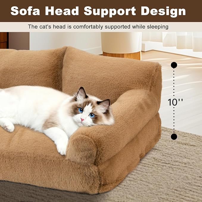 Cat Beds for Indoor Cats, Cat Couch Bed, Cute Cats Sofas for Pets, Small Dog - Image 7