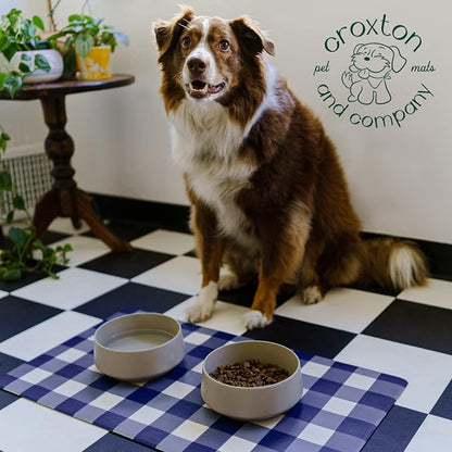 CROXTON & CO. Non-Slip Faux Leather Pet Feeding Mat - Image 6