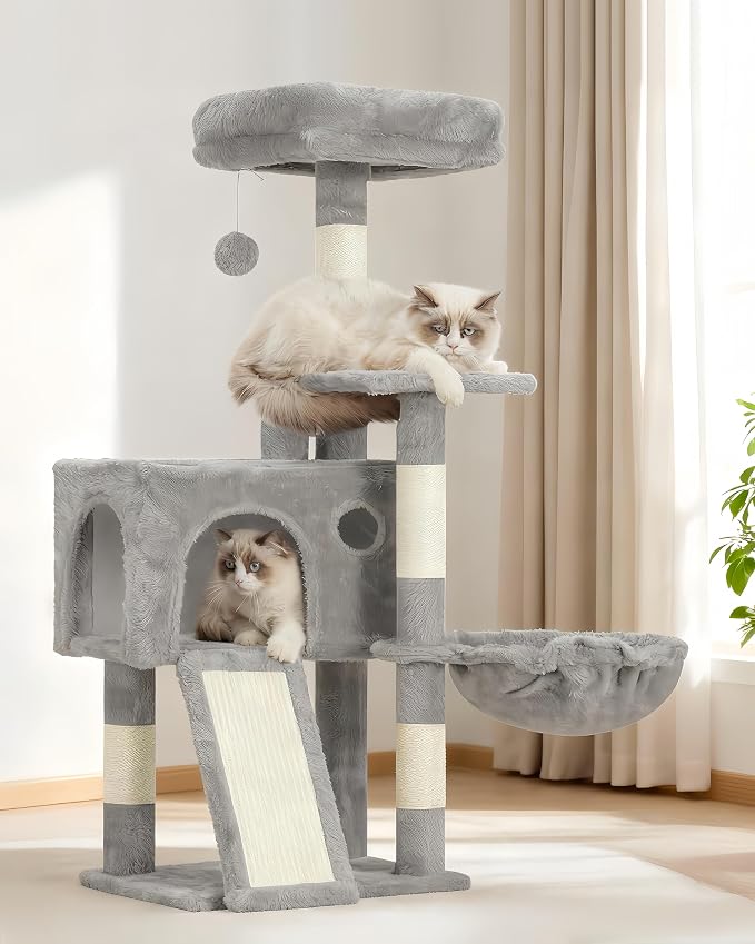 Cat Tree, 41.3" Cat Tower for Indoor Kittens by Gitelnour