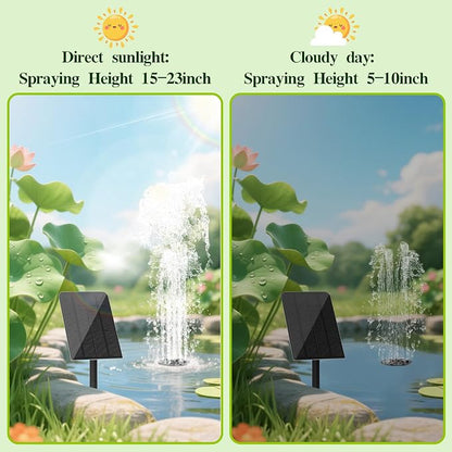 Solar Water Fountain for Bird Bath Solar Water Pump - Image 4