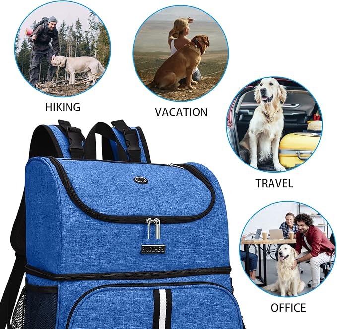 BAGLHER Pet Travel Bag, Double-Layer Pet Supplies Backpack, Pet Travel Backpack - Image 8