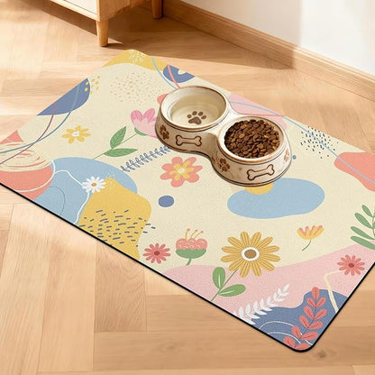 Pet Feeding Mat for Floors Waterproof Dog Mat for Food and Water Absorbent by Unknown