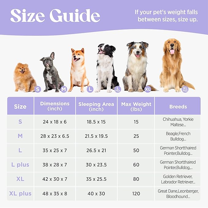 LE SURE Cute Dog Bed for Small Dogs, Orthopedic Waterproof Small Pet Beds - Image 6