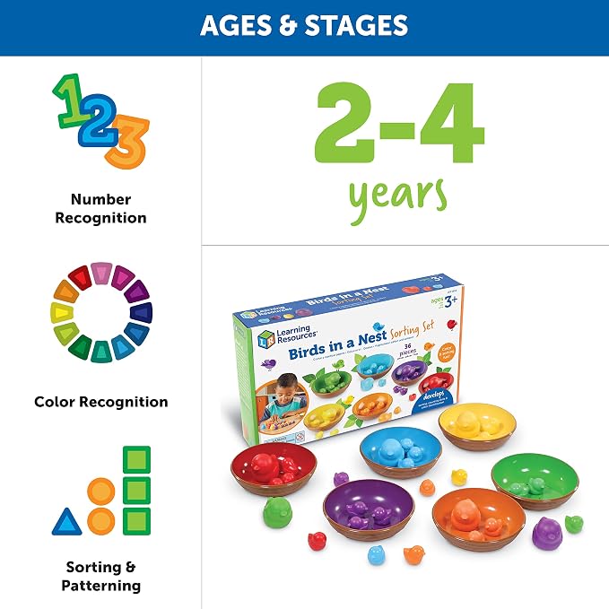 Learning Resources Birds in a Nest Sorting Set - Image 5
