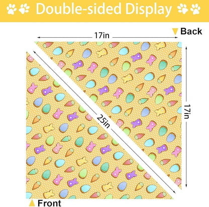 Easter Dog Bandana, 2 Pack Adjustable Holiday Party Pets Rabbit Easter Egg - Image 7