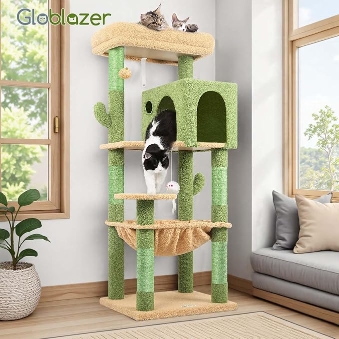 Globlazer Cactus Cat Tree Tower - Image 7