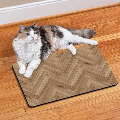 Pet Feeding Mat for Floors Waterproof Dog Mat for Food and Water Absorbent - Image 2