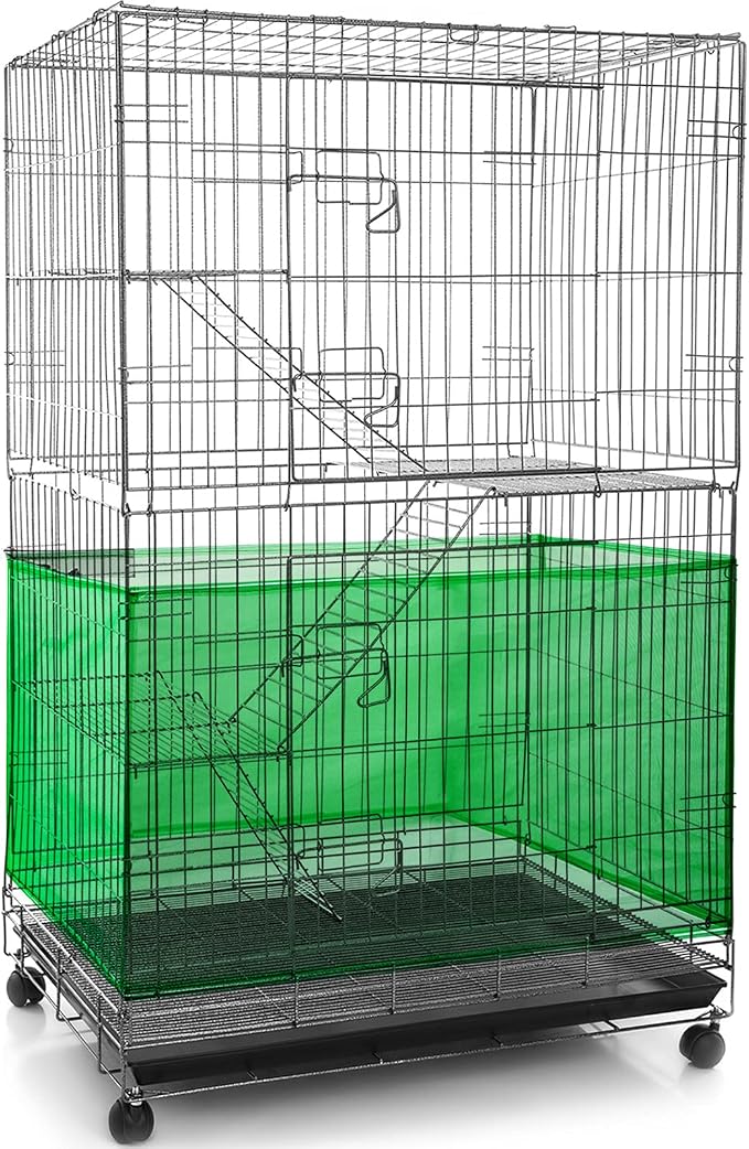 Shappy Large Bird Cage Seed Catcher, Bird Cage Cover Net Skirt Guard, by Shappy