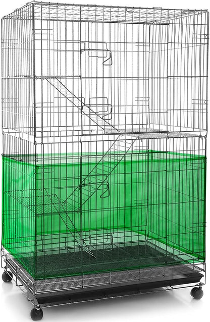Shappy Large Bird Cage Seed Catcher, Bird Cage Cover Net Skirt Guard, by Shappy