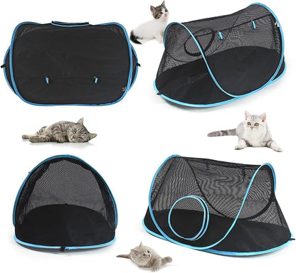 INTURN Cat Furniture Tent for Indoor and Outdoor Playpen Portable Cat Tunnels - Image 2