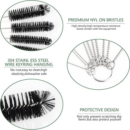 CiaraQ Bottle Cleaning Brushes, 9.8 Inch Nylon Tube Brush Set, Cleaner - Image 3