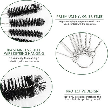 CiaraQ Bottle Cleaning Brushes, 8 Inch Nylon Tube Brush Set, Cleaner - Image 4