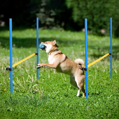 8 Set Dog Agility Jump Adjustable Dog Agility Hurdle Training Equipment - Image 7