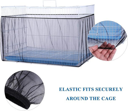 Mogoko Universal Bird Cage Seed Catcher, Seed Catcher Guard Net Cover, Parrot - Image 4