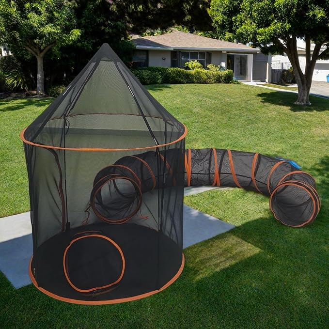 Outdoor Cat Enclosure with Tunnel - Image 9