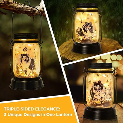 kyoryuger Sheltie Gifts for Women/Men Sheltie Solar Lanterns Dog Mom Birthday - Image 3