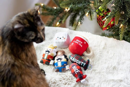 Pearhead Naughty Or Nice Christmas Cat Toy Set, Holiday Pet Owner Gift - Image 7