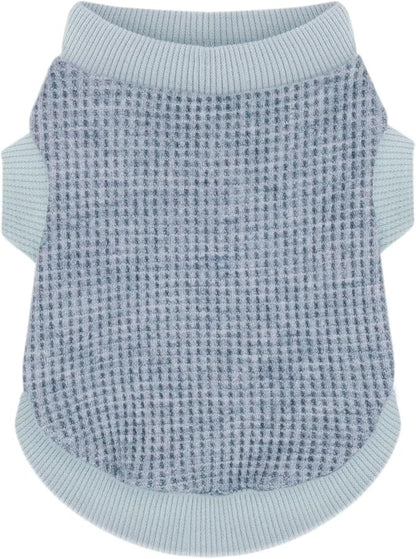 Cozy and Functional Dog Shirts for Small Puppies: Stretchable Blue Attire by Paiaite