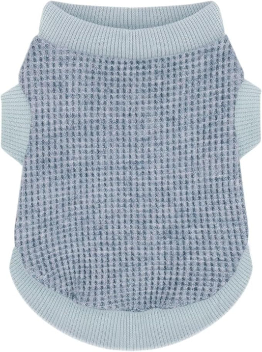 Cozy and Functional Dog Shirts for Small Puppies: Stretchable Blue Attire by Paiaite