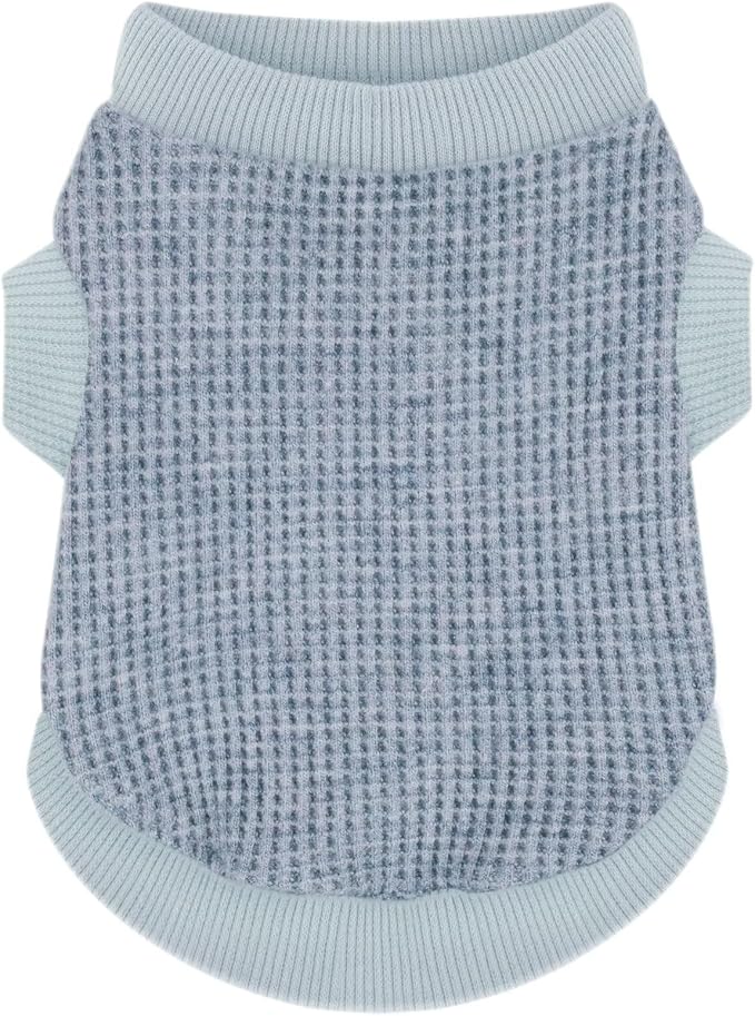 Cozy and Functional Dog Shirts for Small Puppies: Stretchable Blue Attire by Paiaite