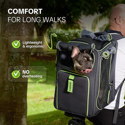 Cat Carrier Backpack for Travel & Car, 3-in-1 Expandable Cat & Small Dog - Image 6