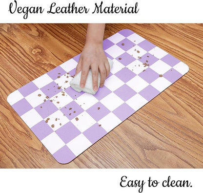 Ralxion Checkered Dog Feeding Mat, Absorbent Mats - Image 5