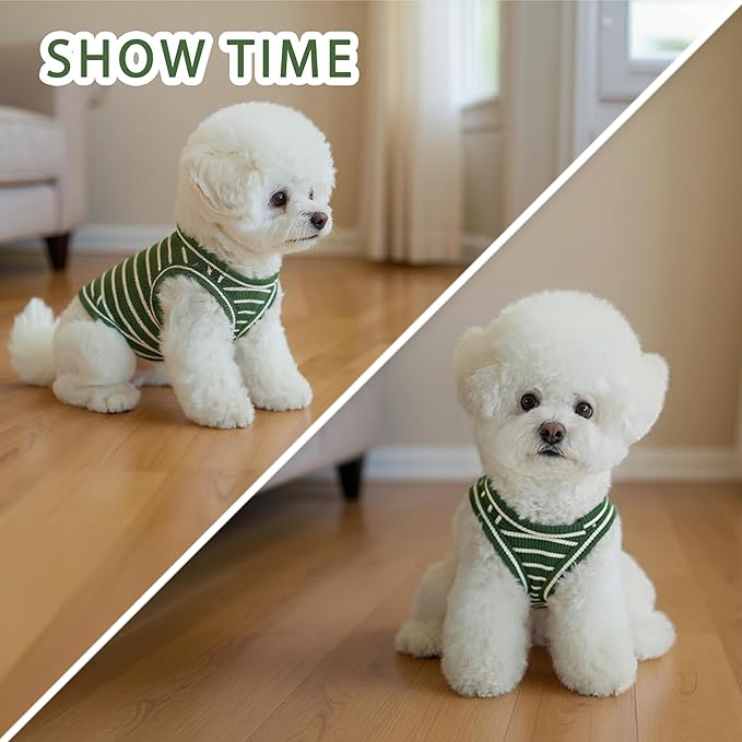 Dog Clothes, Stripe Dogs Shirts - Image 6