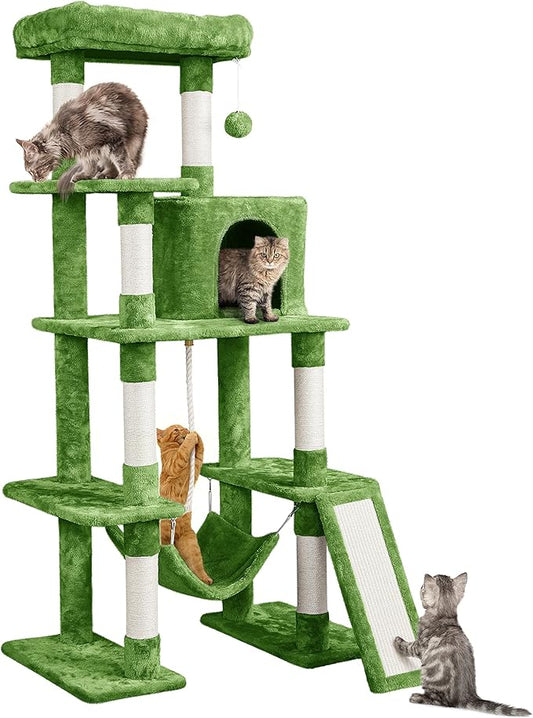 Yaheetech Cat Tree Cat Tower, 63in Multi-Level Cat Tree by Yaheetech