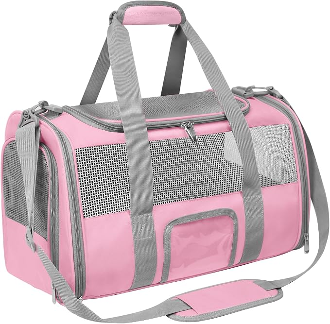 Pet Carrier Airline Approved for Puppy Medium Cats 15 Lbs Small Dog Carrier by CUSSIOU