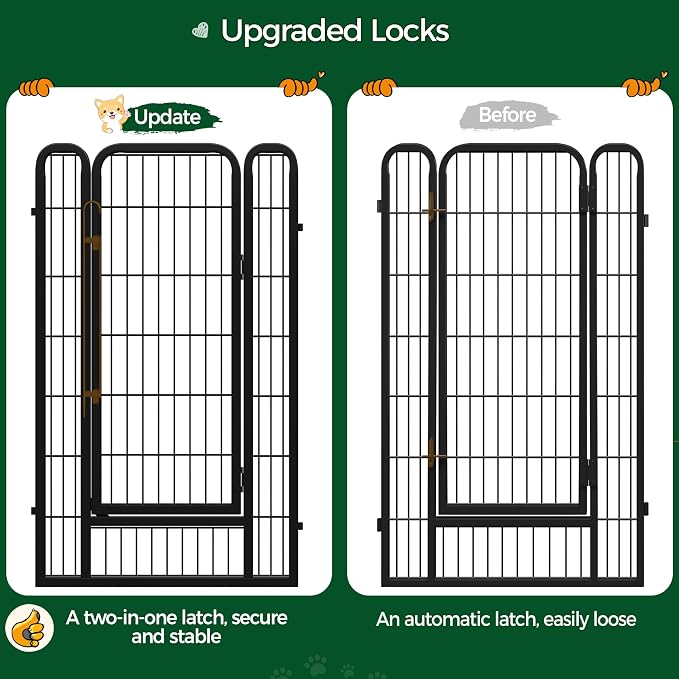 Yaheetech Dog Playpen Outdoor, 47 inch 16 Panels Dog Pen Indoor Heavy Duty - Image 7