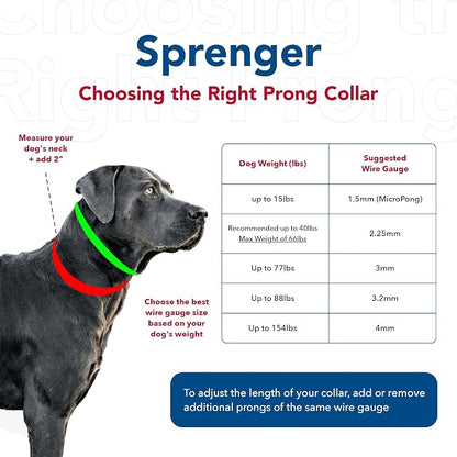 Herm Sprenger Ultra-Plus Prong Dog Training Collar, 3.25 mm x 20" Neck Size; - Image 7