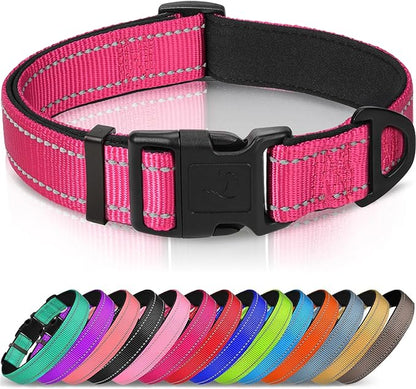 Joytale Reflective Dog Collar, Soft Neoprene Padded Breathable Nylon Pet Collar by Joytale