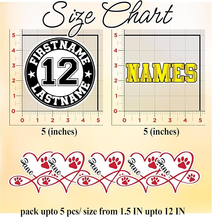 Custom Paw Pet Sticker Personalized Heart Name Pet Paw Cat and Dog Lover - Image 6