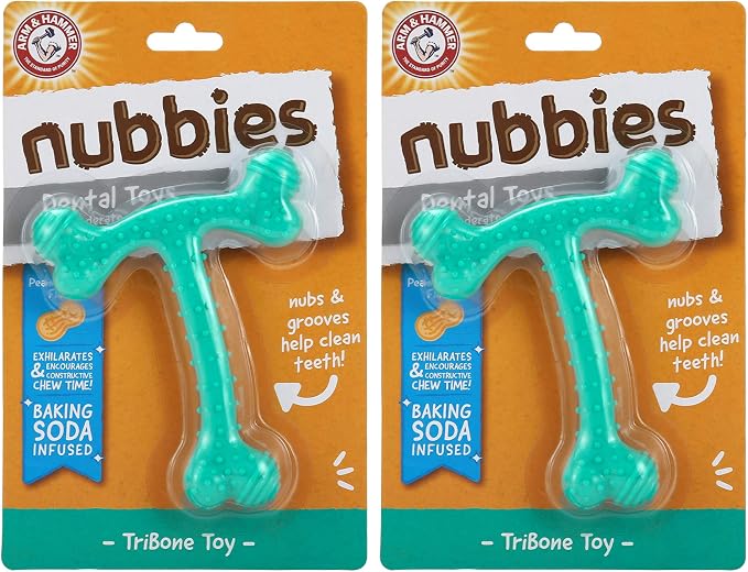 Arm & Hammer Nubbies T-Bone Dental Dog Chew Toy by ArmHammer