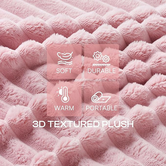 LINENLUX 1 Pack 3 Soft Dog Blanket Washable Warm Fleece Cat Blankets - Image 2