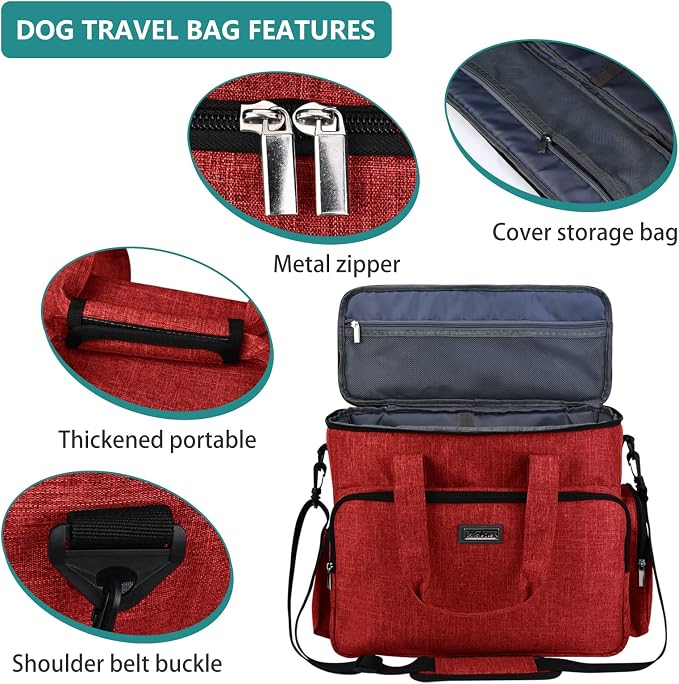 BAGLHER Dog Travel Bag, Pet Travel Bag, - Image 4